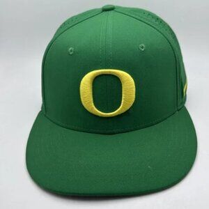 Oregon Ducks Cap Nike True Aero Baseball Fitted Hat Sz 7 1/4